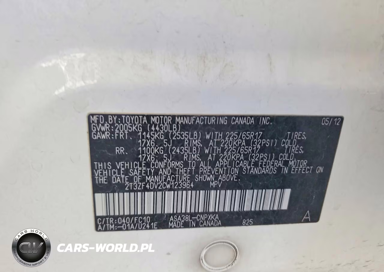 2012 Toyt Rav4 VIN:2T3ZF4DV2CW123964 - 13