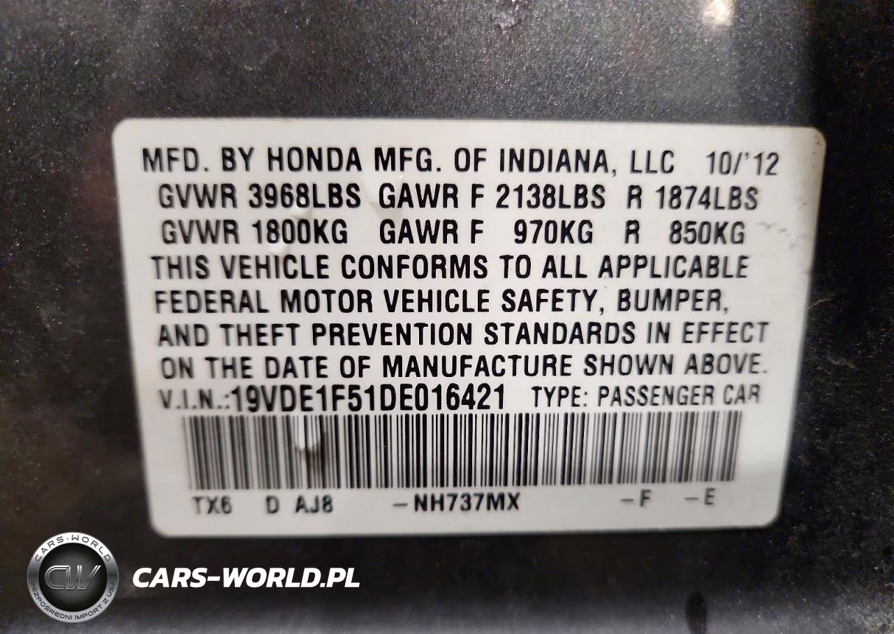 2013 Acura Ilx 20 Premium VIN:19VDE1F51DE016421 - 12