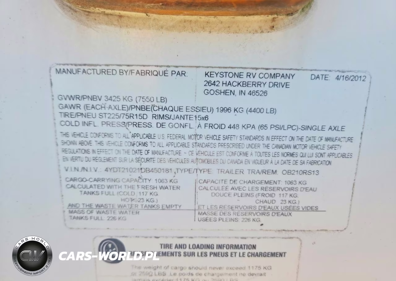 2013 Keystone Outback Camper VIN:4YDT21021DB450181 - 10
