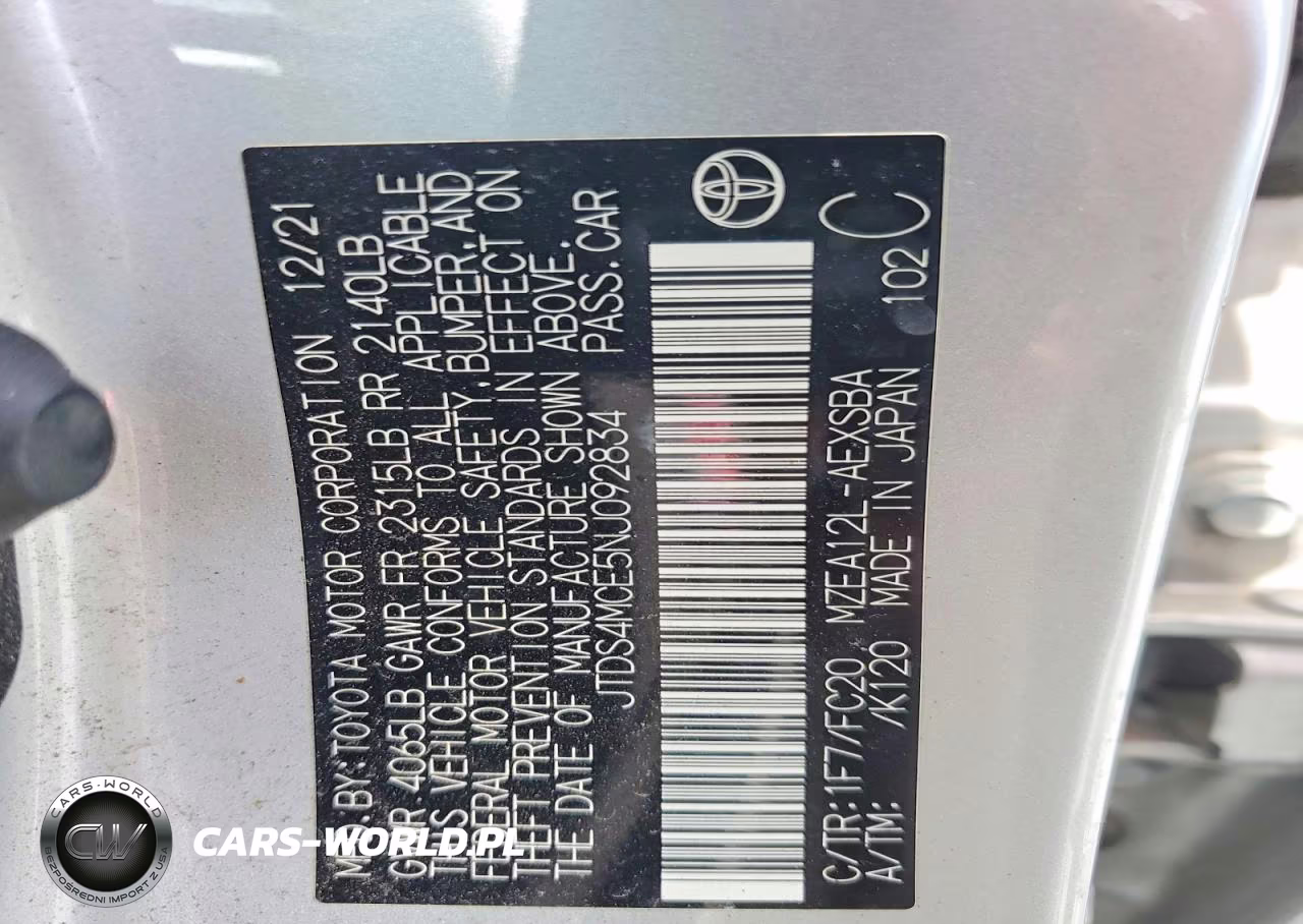 2022 Toyota Corolla Se VIN:JTDS4MCE5NJ092834 - 12