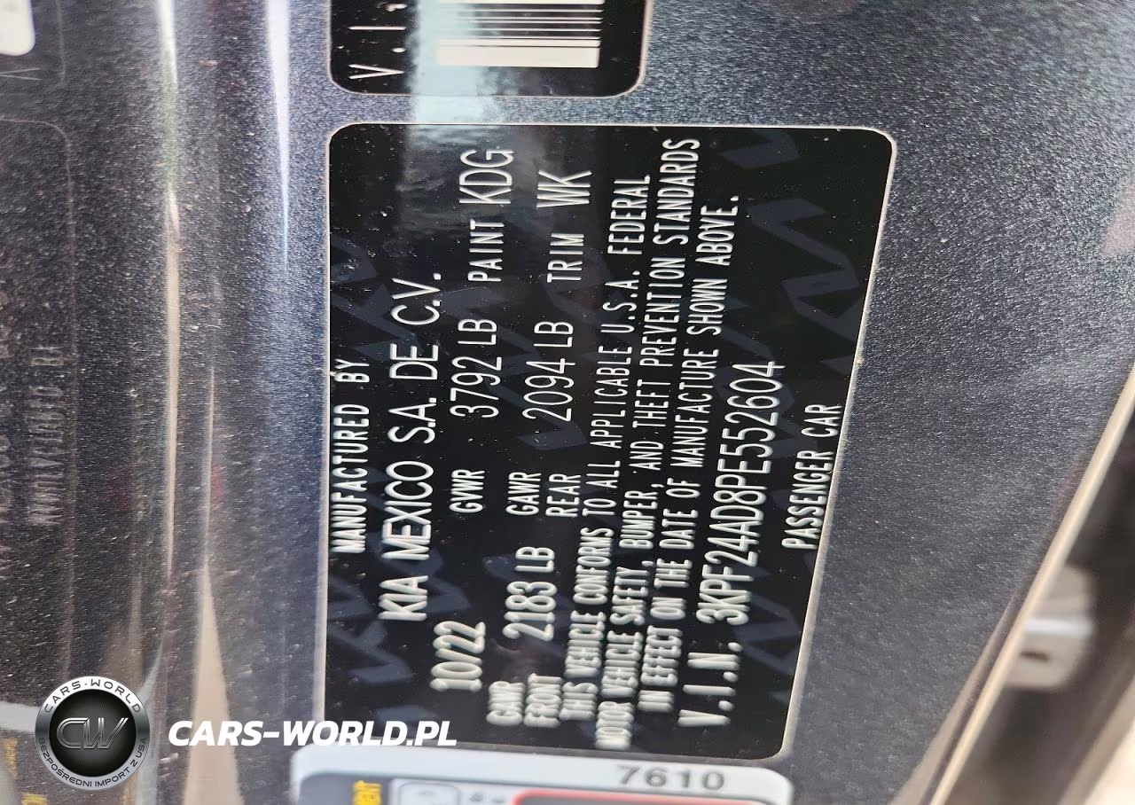 2023 Kia Forte Lxs VIN:3KPF24AD8PE552604 - 13