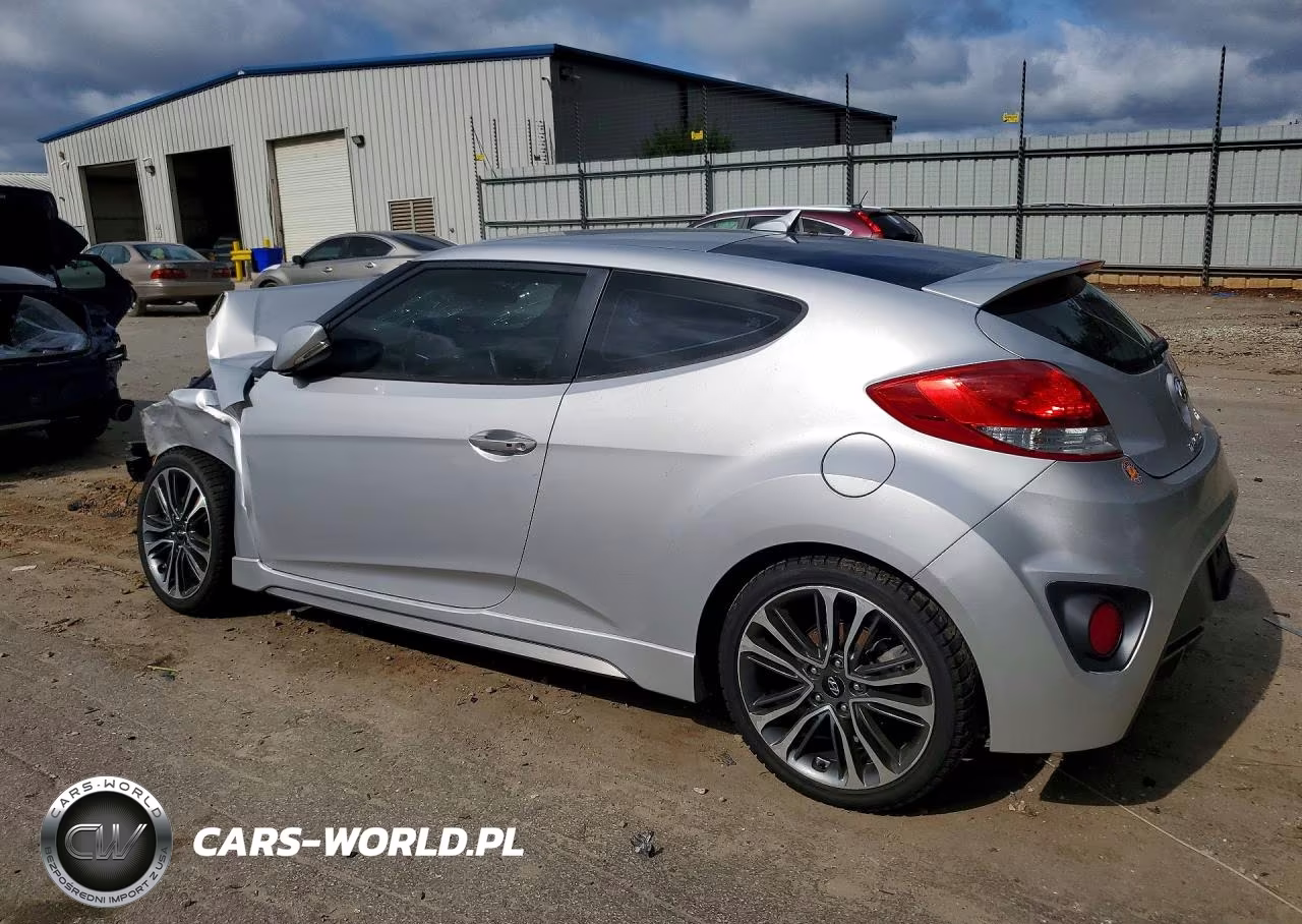 2016 Hyundai Veloster Turbo VIN:KMHTC6AE0GU261757 - 2