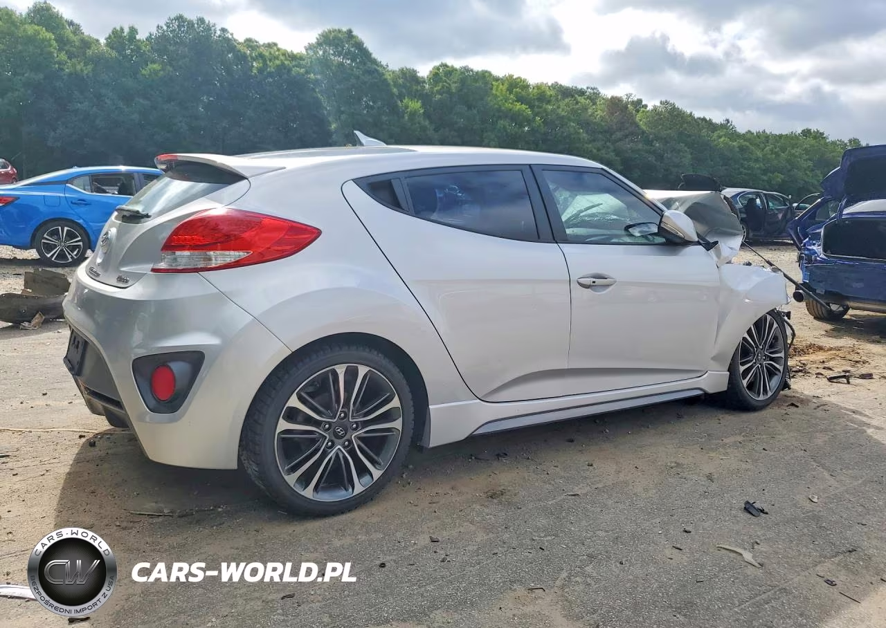 2016 Hyundai Veloster Turbo VIN:KMHTC6AE0GU261757 - 3