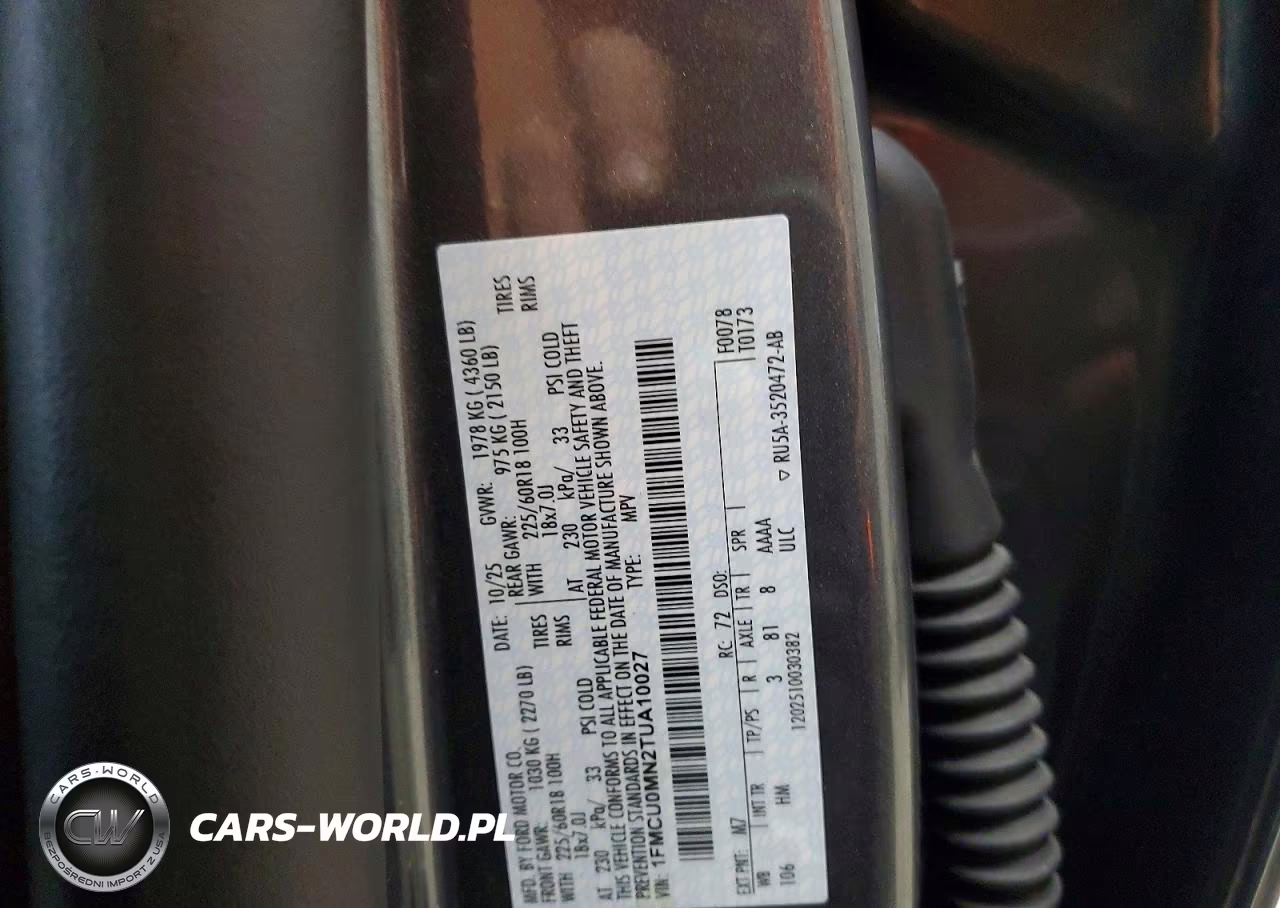 2026 Ford Escape St Line VIN:1FMCU0MN2TUA10027 - 13