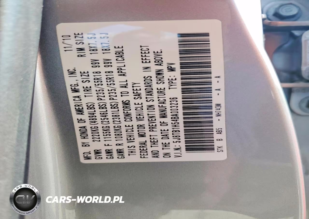 2011 Acura Rdx Technology VIN:5J8TB1H54BA003236 - 12