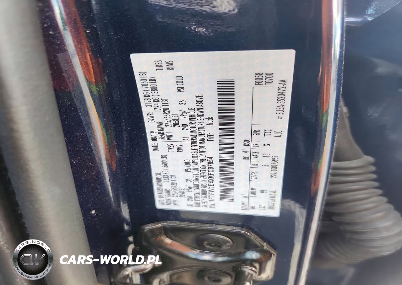 2019 Ford F150 VIN:1FTFW1E4XKFC97854 - 12