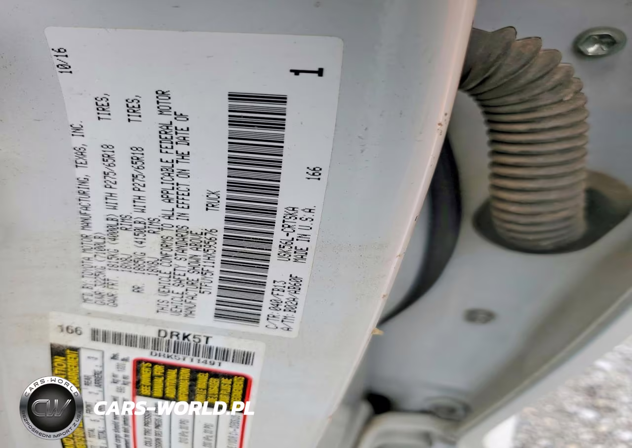 2017 Toyota Tundra Sr5 VIN:5TFUY5F11HX595676 - 12