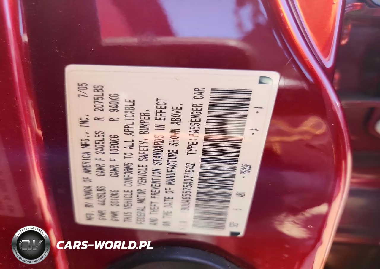 2005 Acura Tl VIN:19UUA65575A071642 - 12