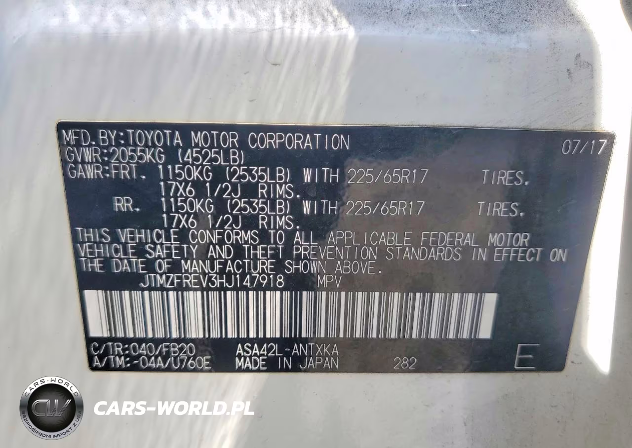 2017 Toyota Rav4 VIN:JTMZFREV3HJ147918 - 13