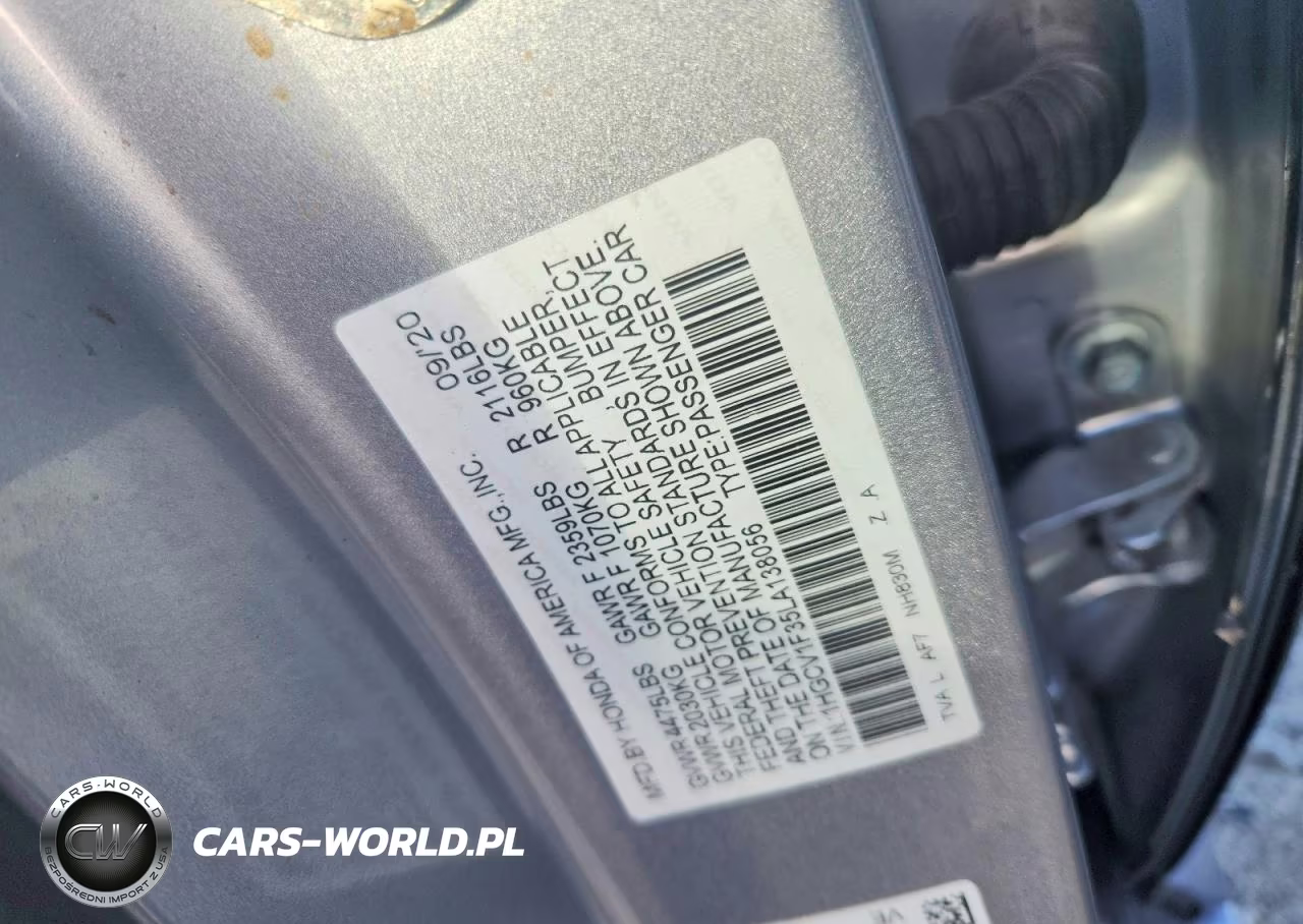 2020 Honda Accord Sport VIN:1HGCV1F35LA138056 - 12