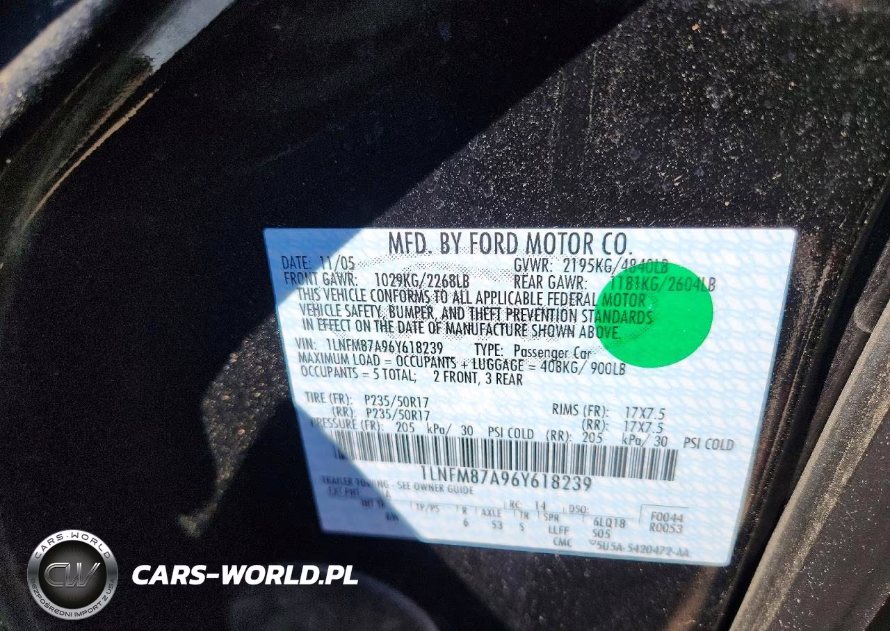 2006 Lincoln Ls VIN:1LNFM87A96Y618239 - 12