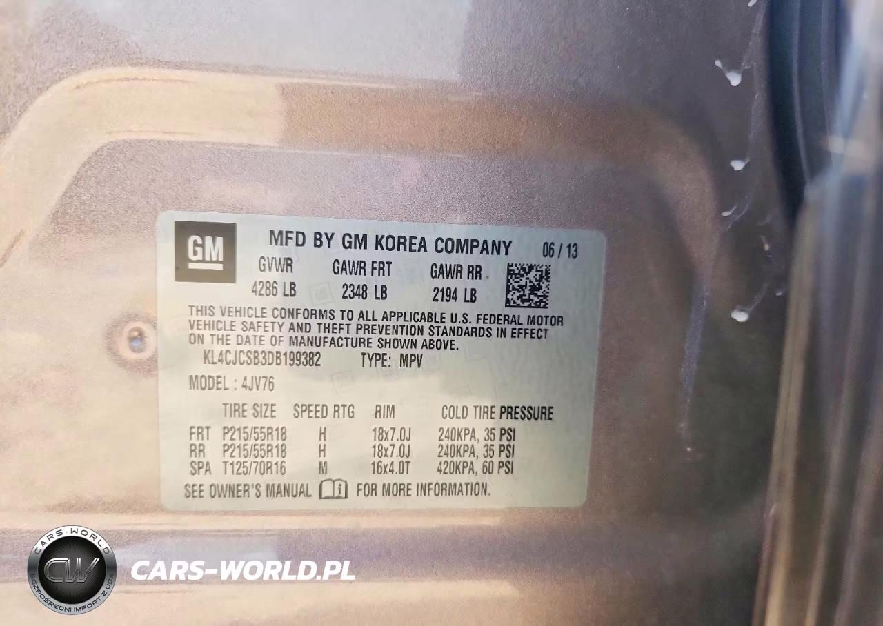 2013 Buick Encore VIN:KL4CJCSB3DB199382 - 12