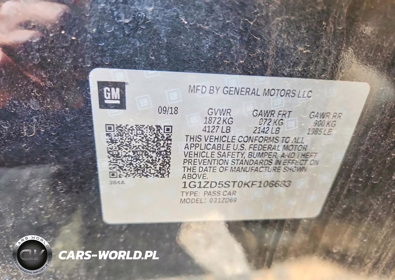 2019 Chevrolet Malibu Lt VIN:1G1ZD5ST0KF106683 - 13