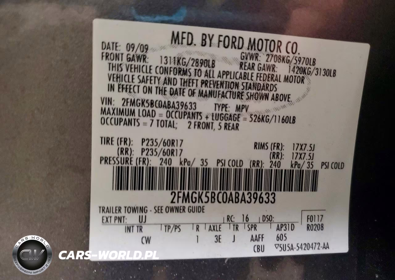 2010 Ford Flex Se VIN:2FMGK5BC0ABA39633 - 13