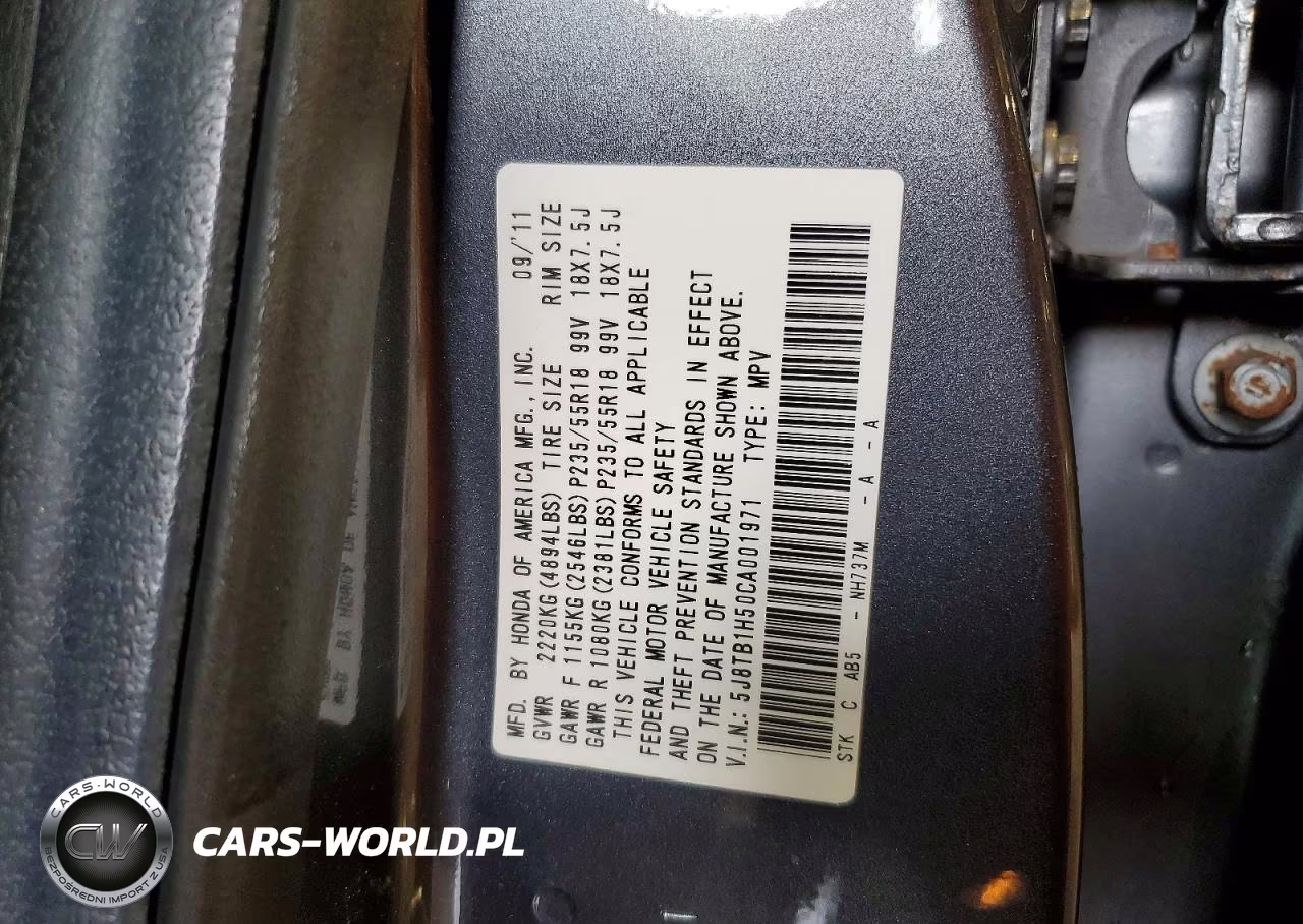 2012 Acura Rdx Technology VIN:5J8TB1H50CA001971 - 13