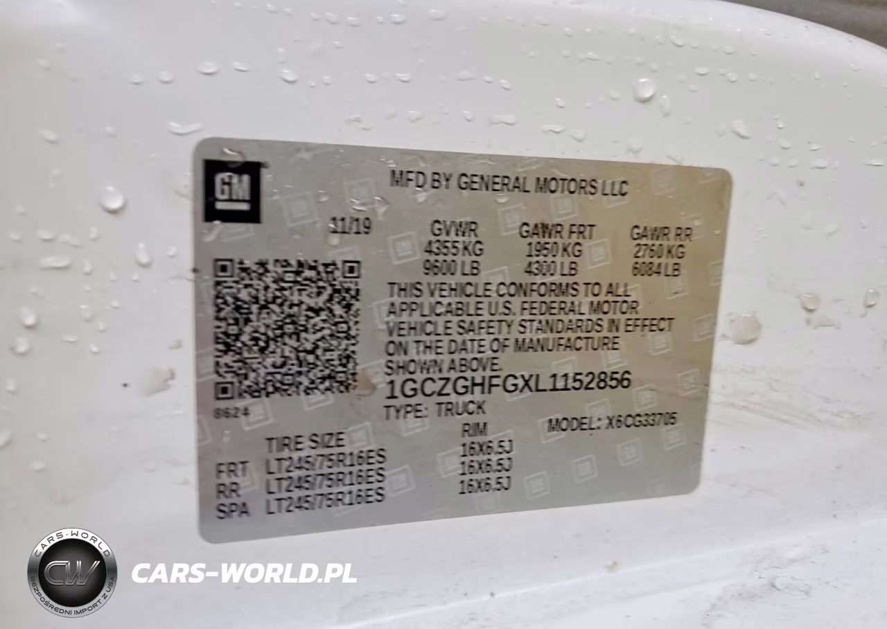 2020 Chevrolet Express G3500 VIN:1GCZGHFGXL1152856 - 13