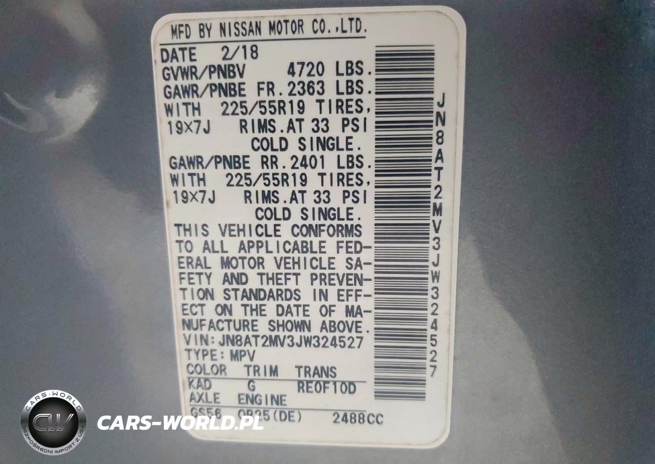 2018 Nissan Rogue Sl VIN:JN8AT2MV3JW324527 - 14
