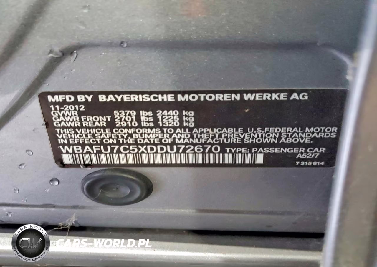 2013 BMW 535 Xi VIN:WBAFU7C5XDDU72670 - 12