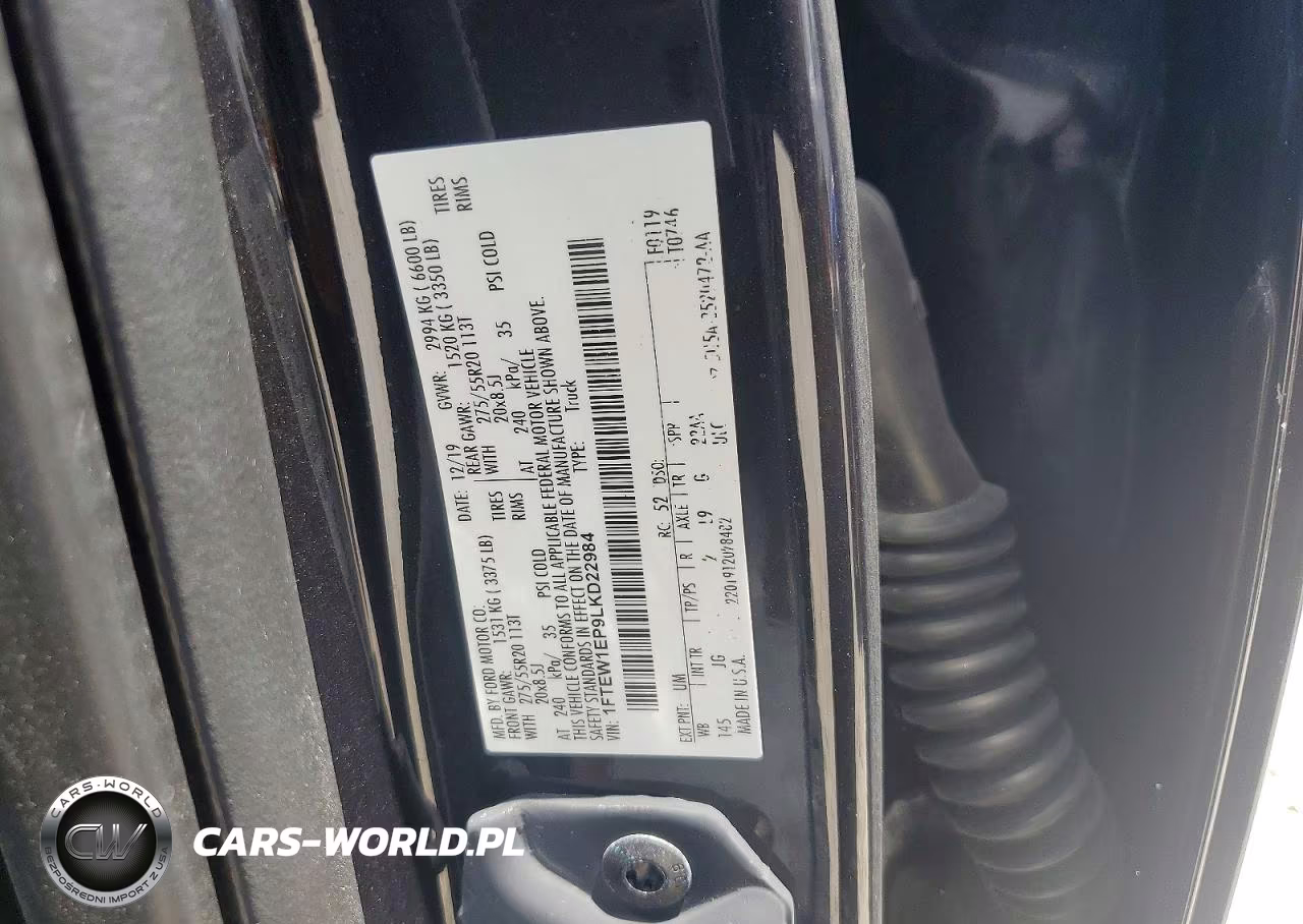 2020 Ford F150 Supercrew VIN:1FTEW1EP9LKD22984 - 12