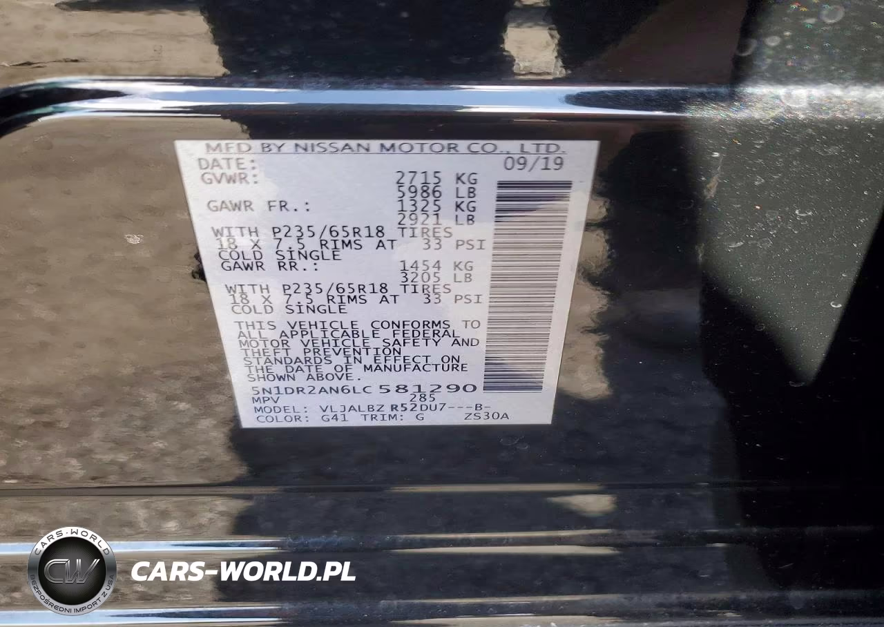 2020 Nissan Pathfinder S VIN:5N1DR2AN6LC581290 - 13