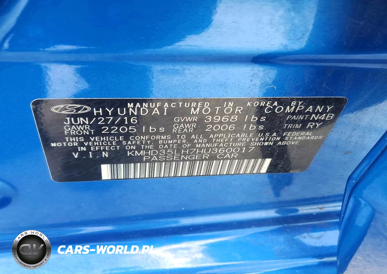 2017 Hyundai Elantra Gt Base VIN:KMHD35LH7HU360017 - 13