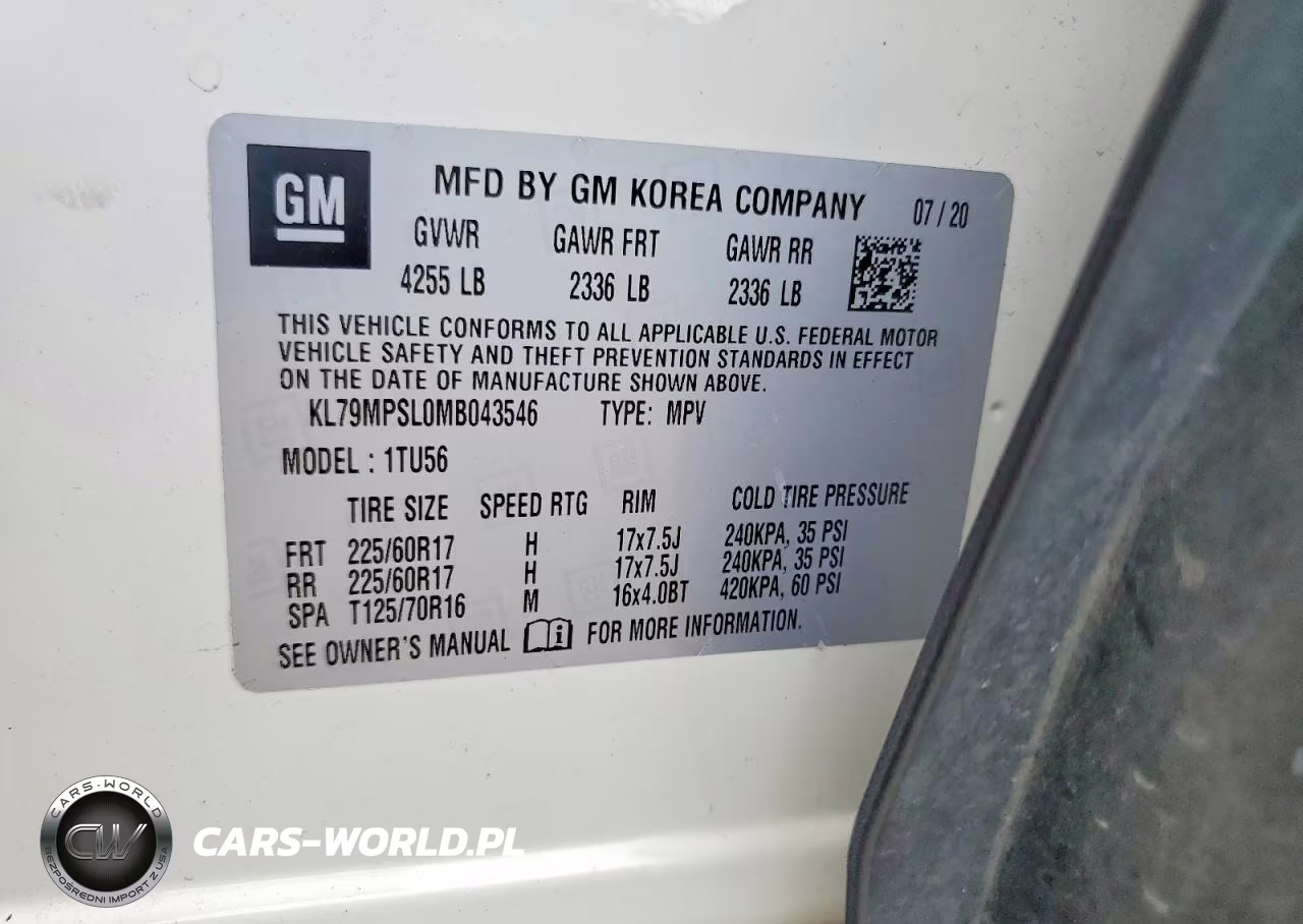 2021 Chevrolet Trailblazer Lt VIN:KL79MPSL0MB043546 - 13