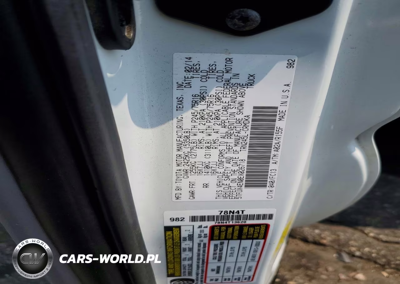 2014 Toyota Tacoma Access Cab VIN:5TFUX4EN0EX026718 - 12