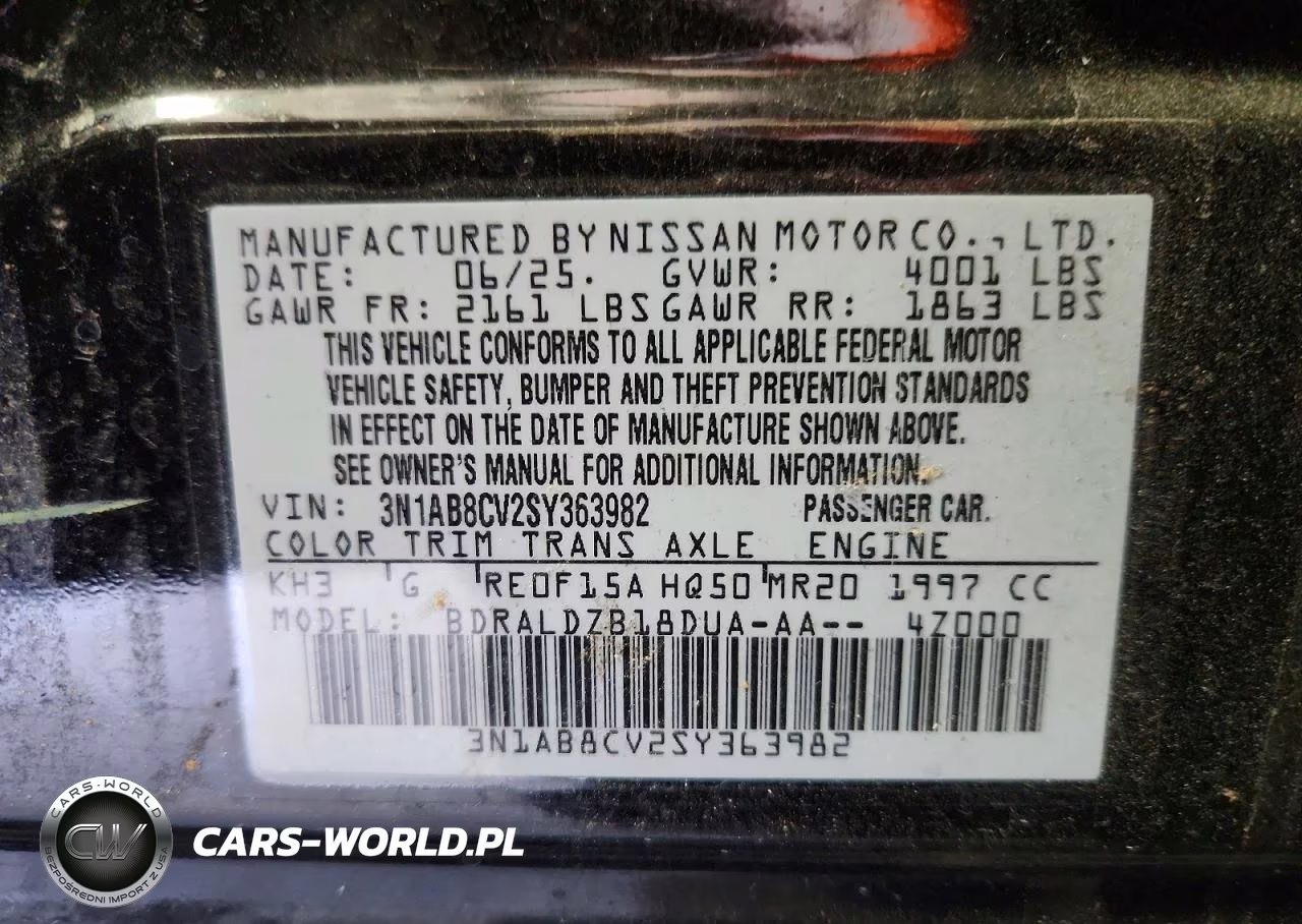 2025 Nissan Sentra Sv VIN:3N1AB8CV2SY363982 - 12