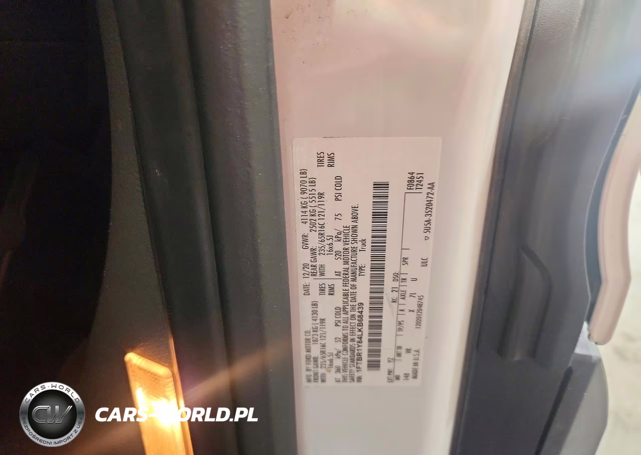 2020 Ford Transit T-250 VIN:1FTBR1Y84LKB68439 - 12