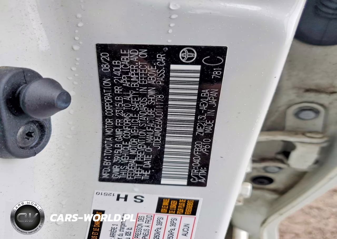 2021 Toyota Corolla Le VIN:JTDEAMDE6MJ011178 - 12