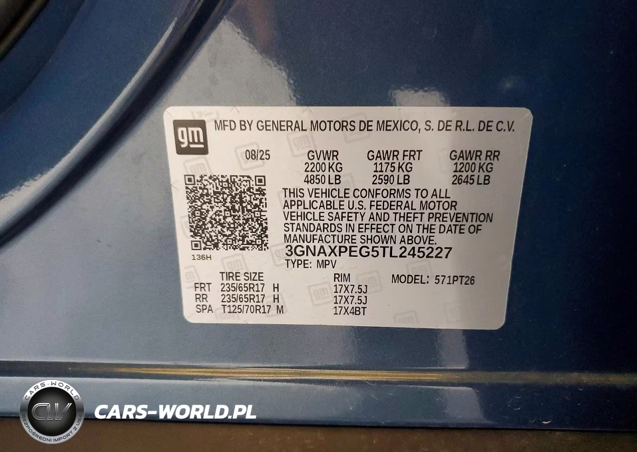 2026 Chevrolet Equinox Lt VIN:3GNAXPEG5TL245227 - 13