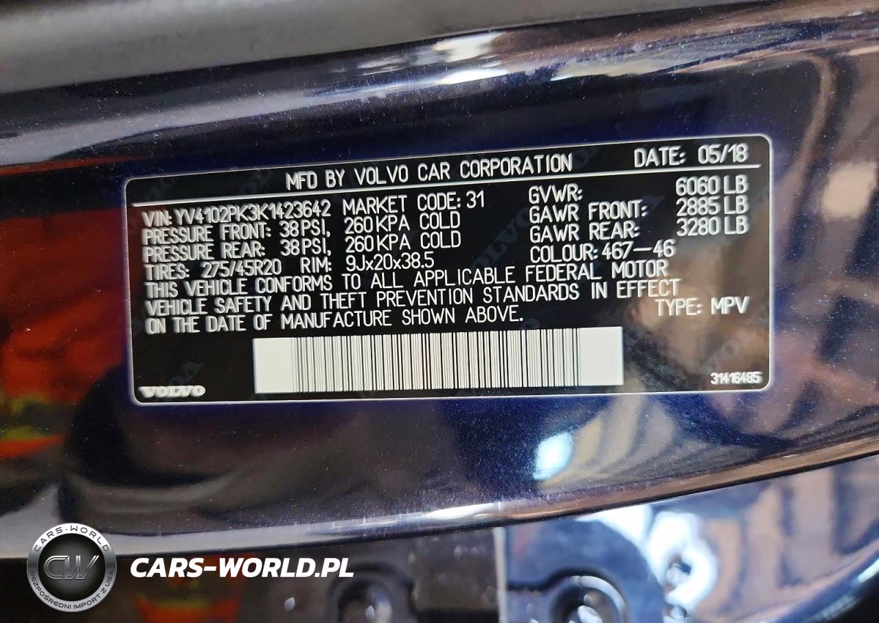 2019 Volvo Xc90 T5 Momentum VIN:YV4102PK3K1423642 - 13
