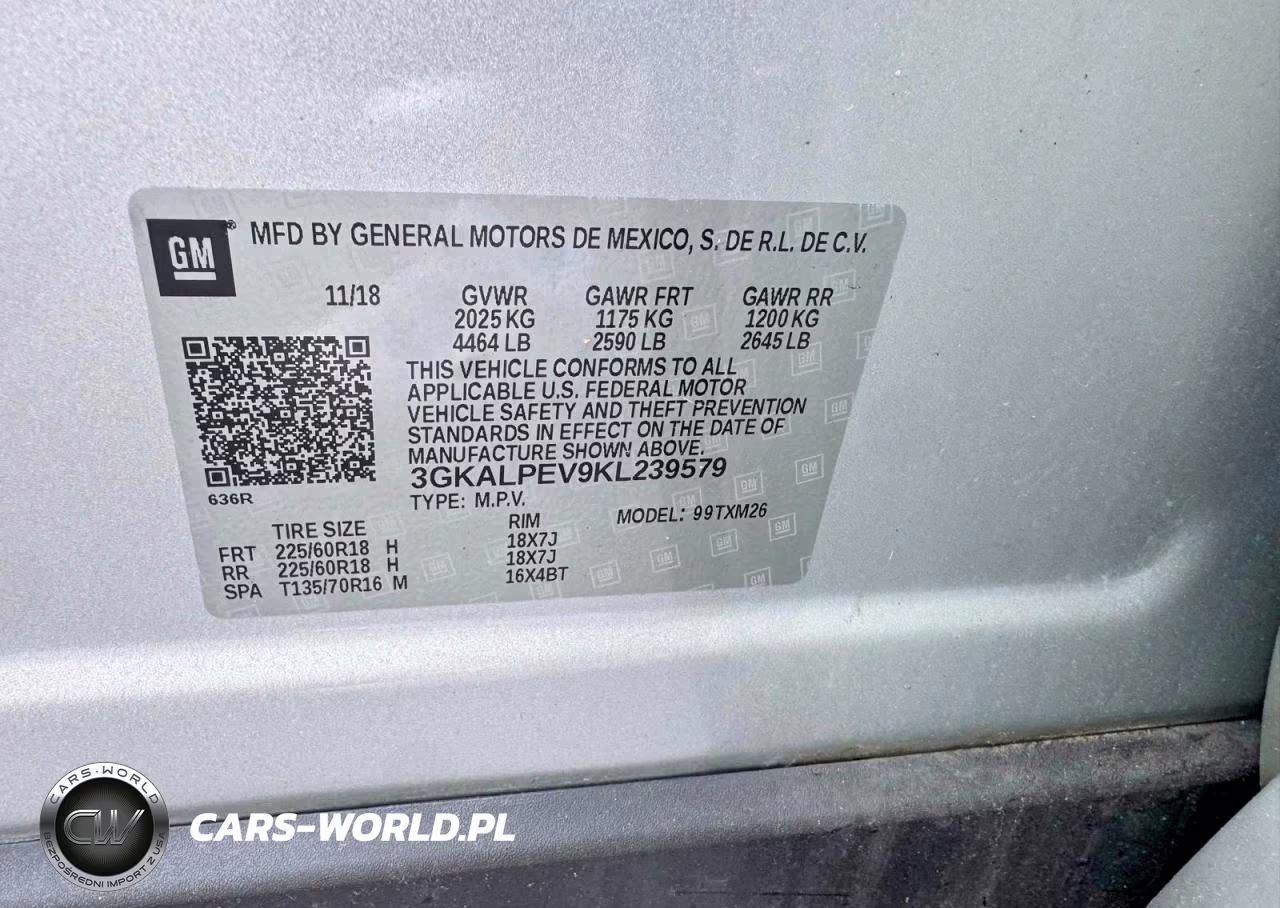2019 GMC Terrain Slt VIN:3GKALPEV9KL239579 - 12