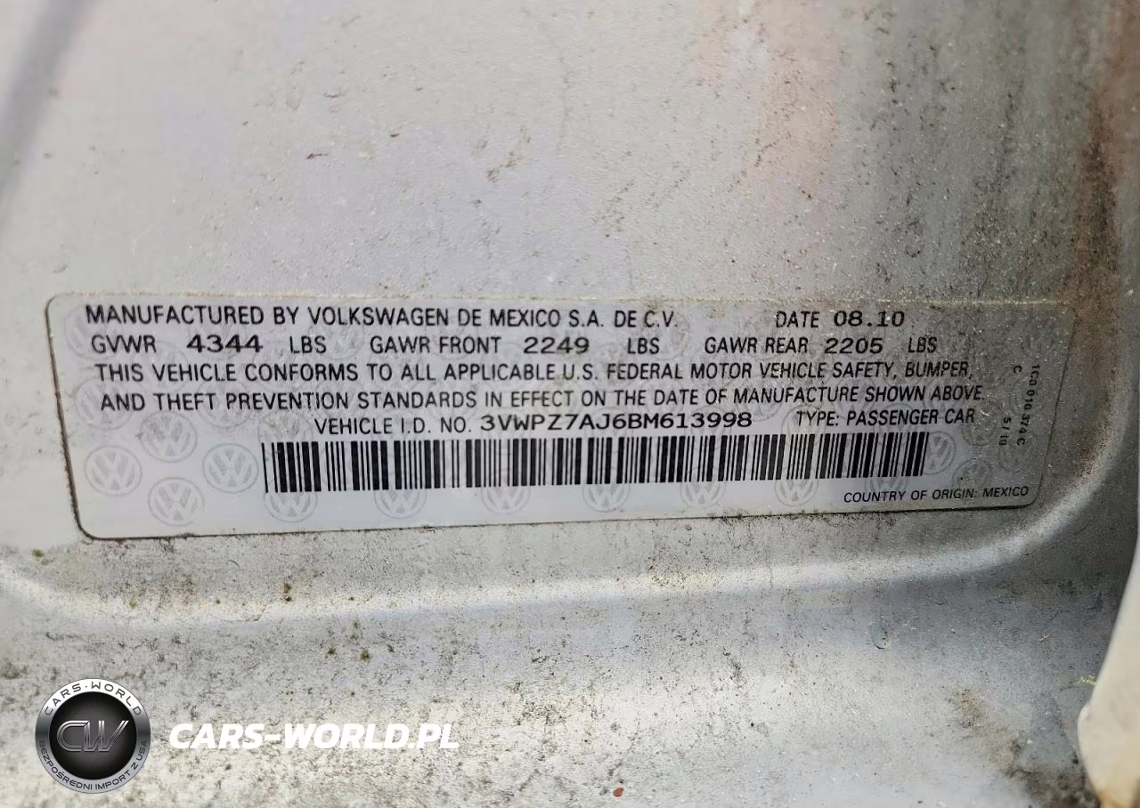 2011 Volkswagen Jetta S VIN:3VWPZ7AJ6BM613998 - 13