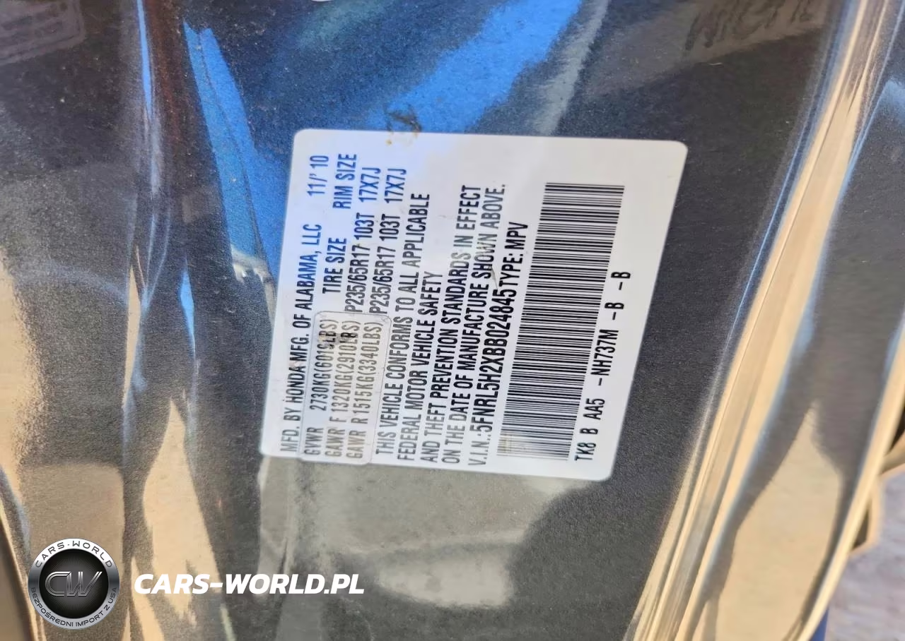 2011 Honda Odyssey Lx VIN:5FNRL5H2XBB024845 - 13
