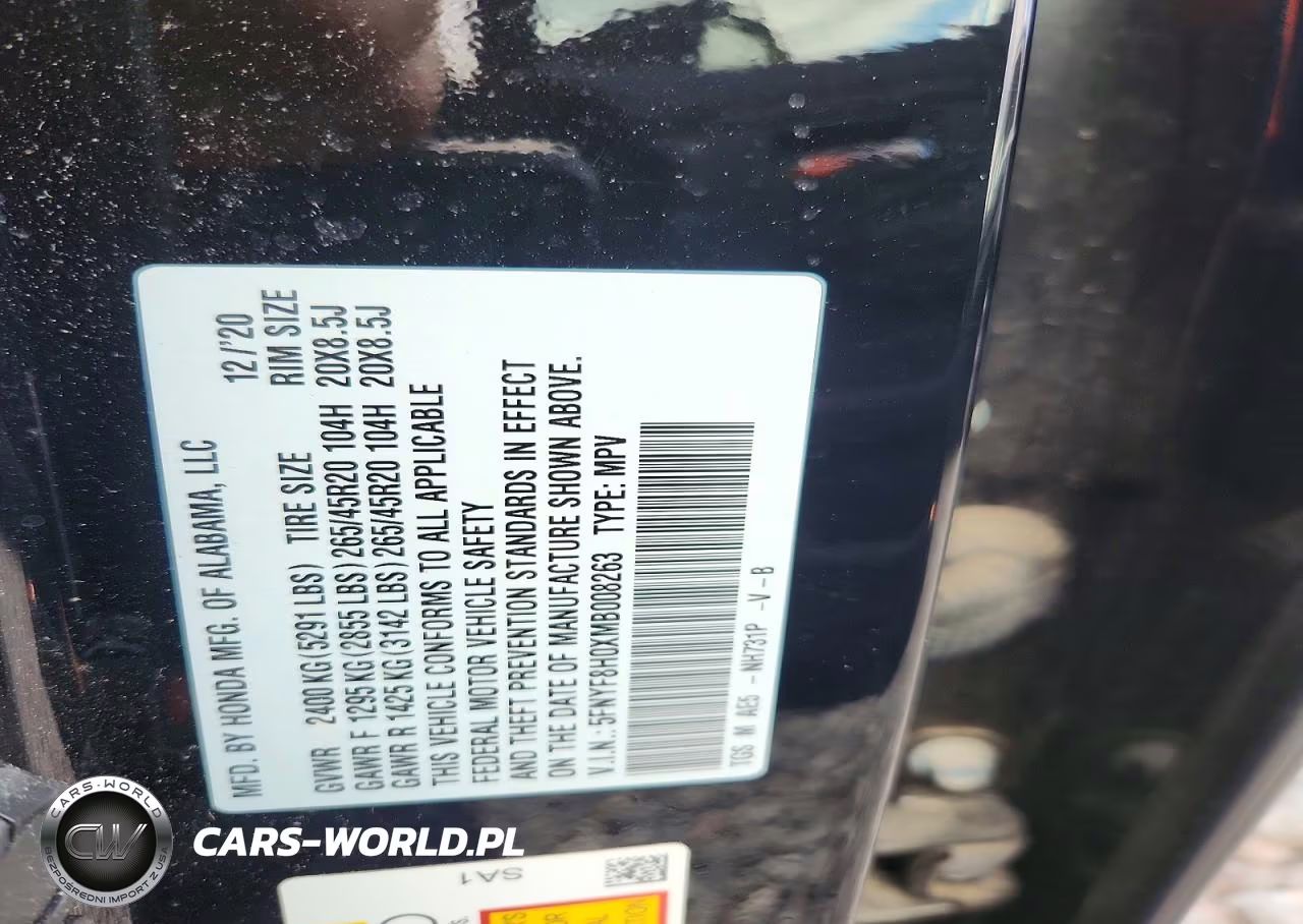 2021 Honda Passport Elite VIN:5FNYF8H0XMB008263 - 12