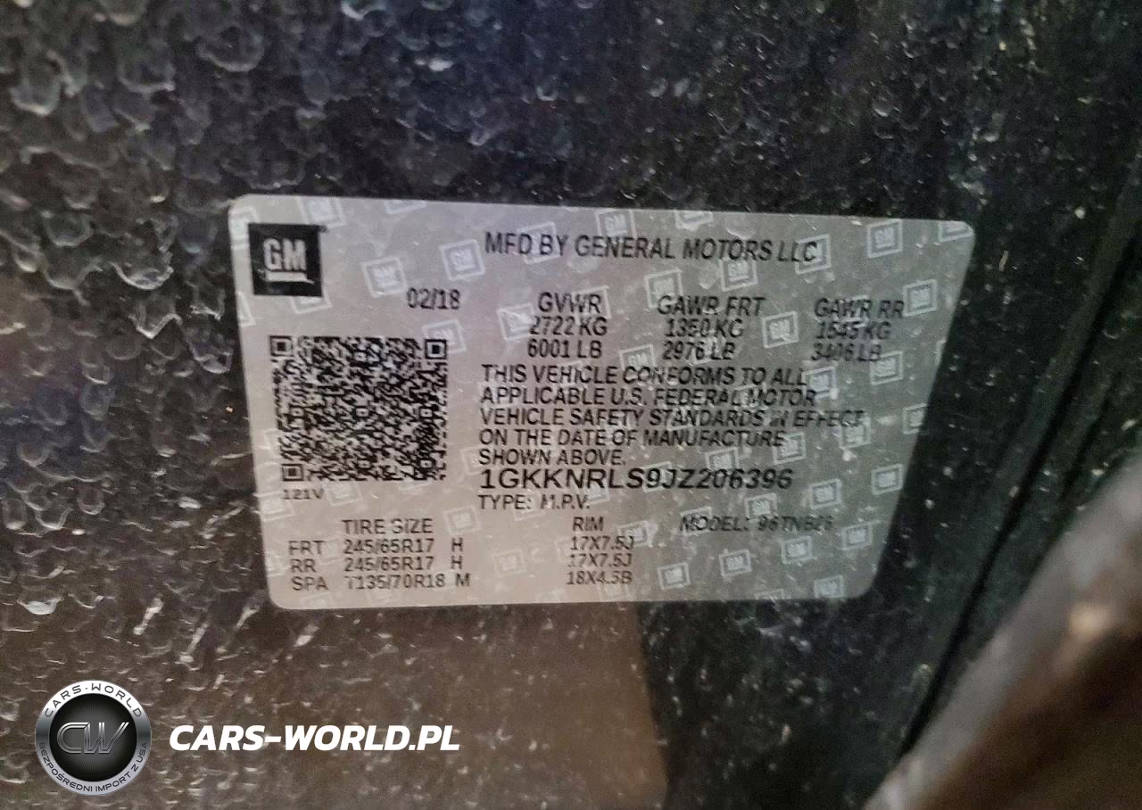 2018 GMC Acadia Sle VIN:1GKKNRLS9JZ206396 - 14