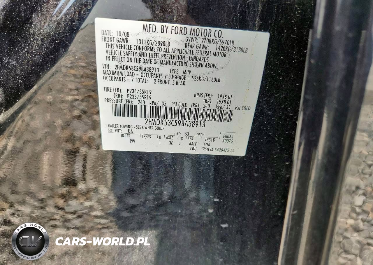 2009 Ford Flex VIN:2FMDK53C59BA38913 - 13