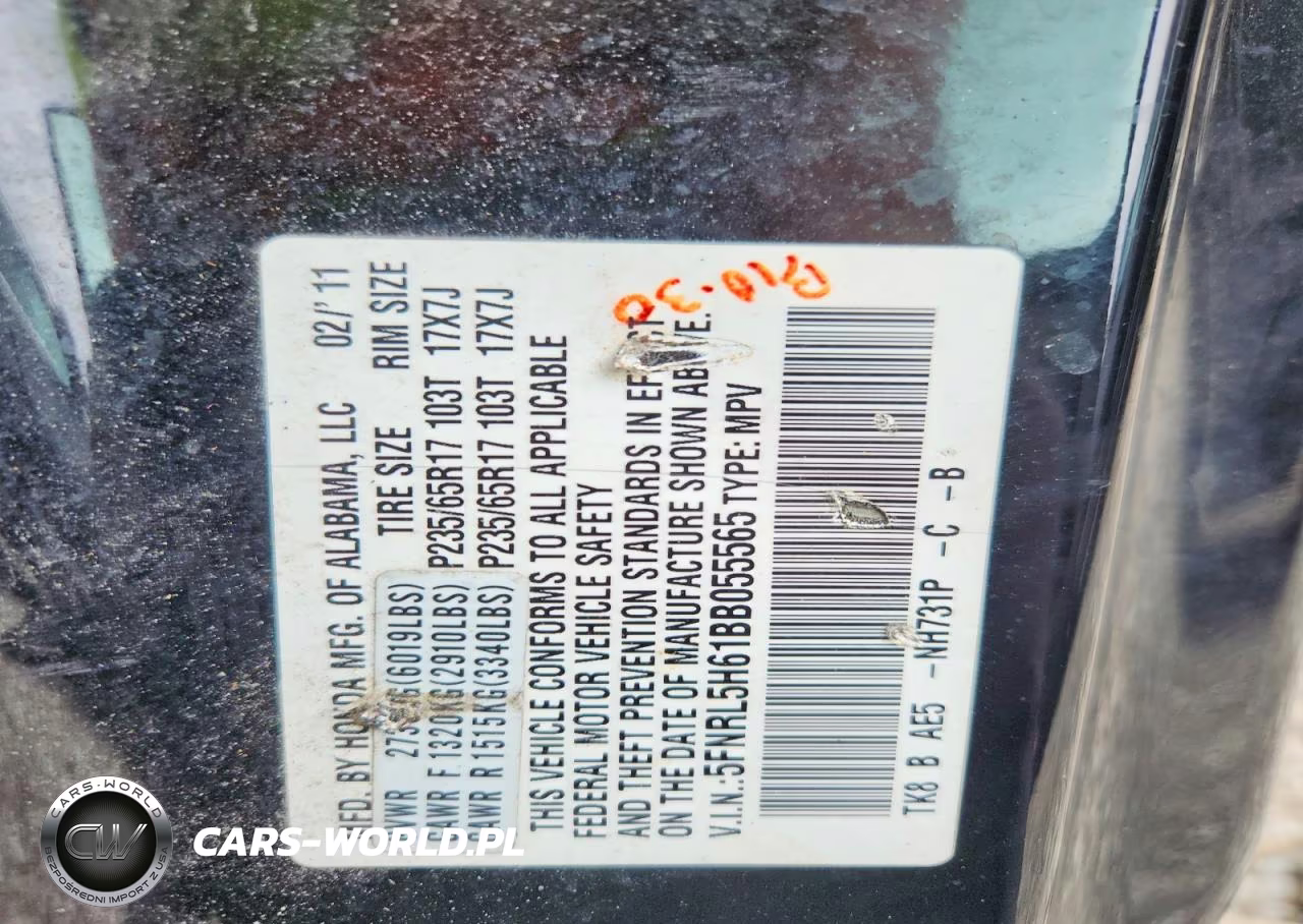 2011 Honda Odyssey Exl VIN:5FNRL5H61BB055565 - 13