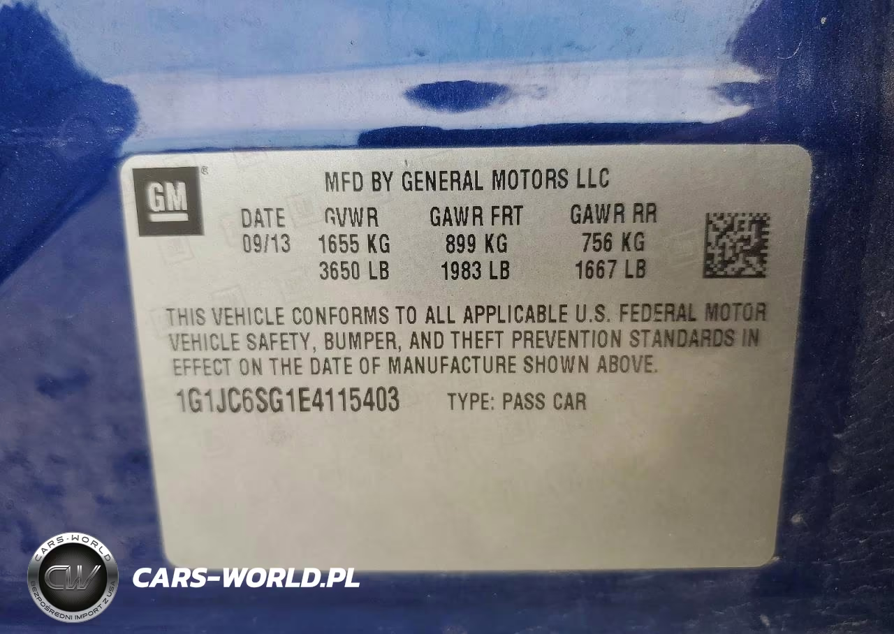 2014 Chevrolet Sonic Lt VIN:1G1JC6SG1E4115403 - 12
