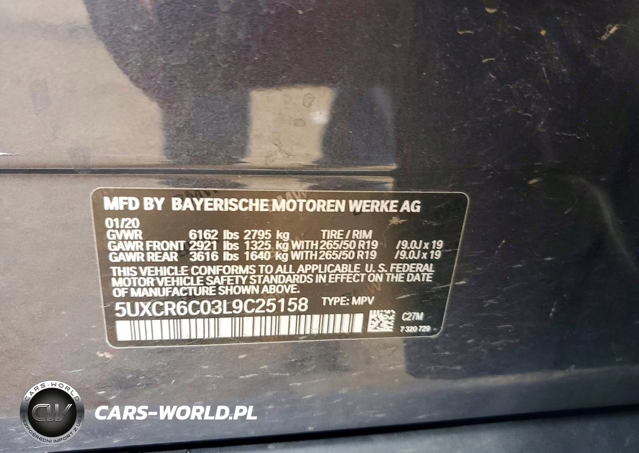 2020 BMW X5 xDrive40I VIN:5UXCR6C03L9C25158 - 12