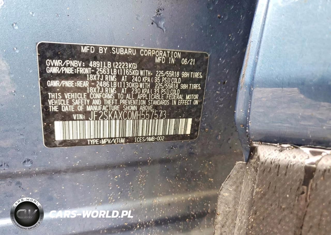 2021 Subaru Forester Touring VIN:JF2SKAXC0MH557573 - 14