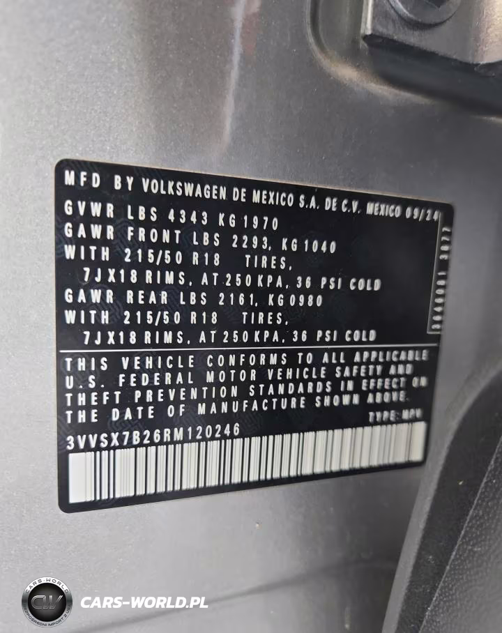 2024 Volkswagen Taos Se VIN:3VVSX7B26RM120246 - 13