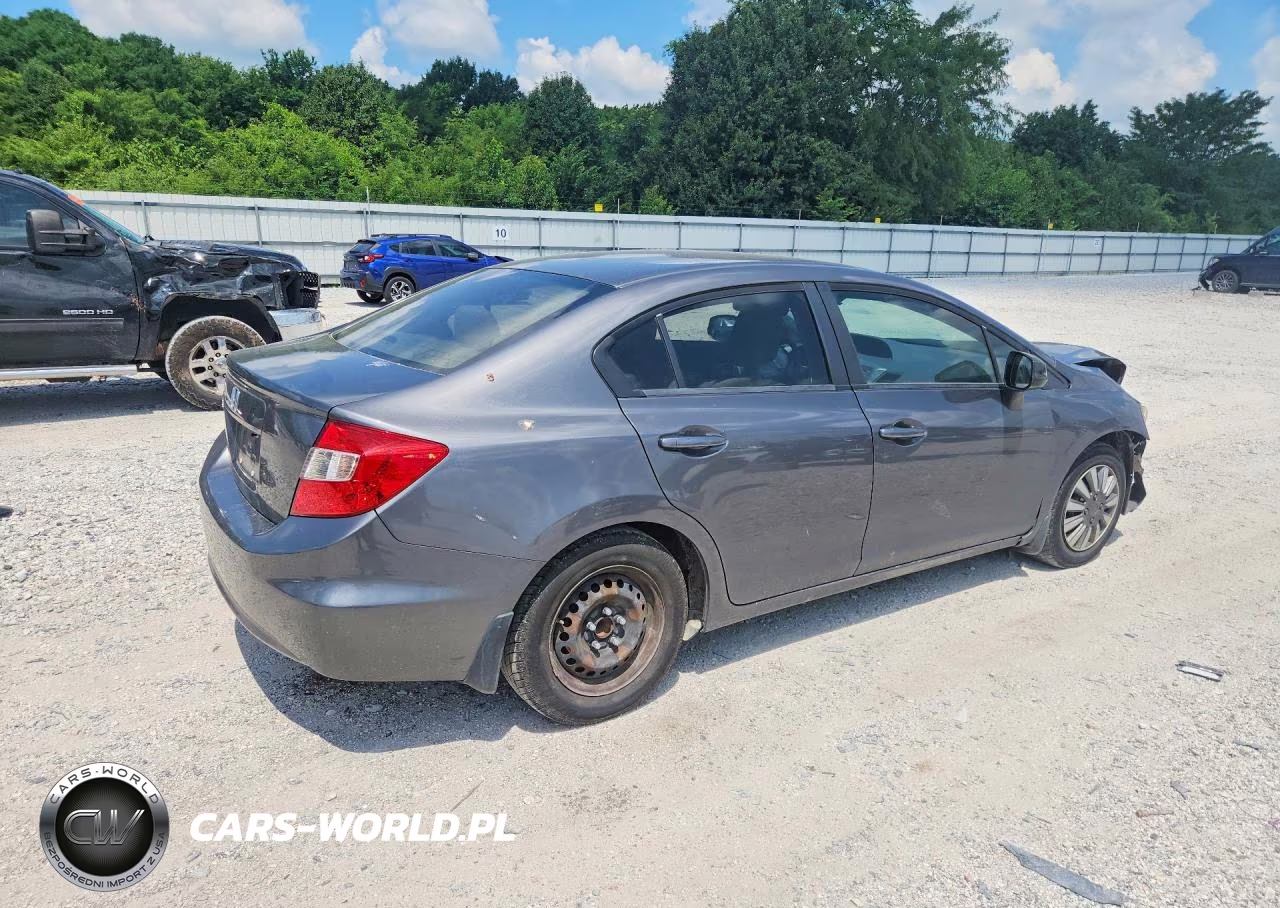 2012 Honda Civic Lx VIN:2HGFB2F57CH608652 - 3