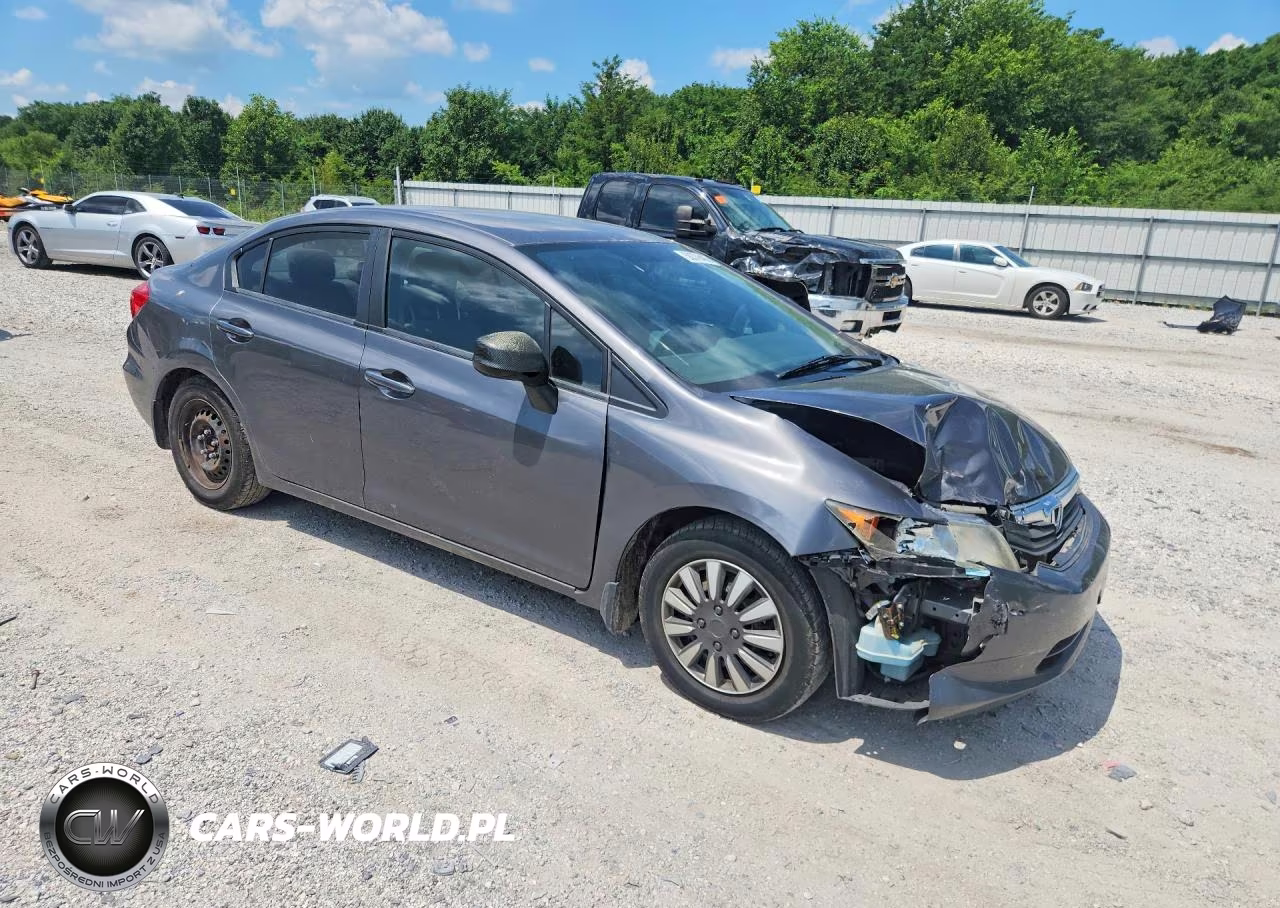 2012 Honda Civic Lx VIN:2HGFB2F57CH608652 - 4