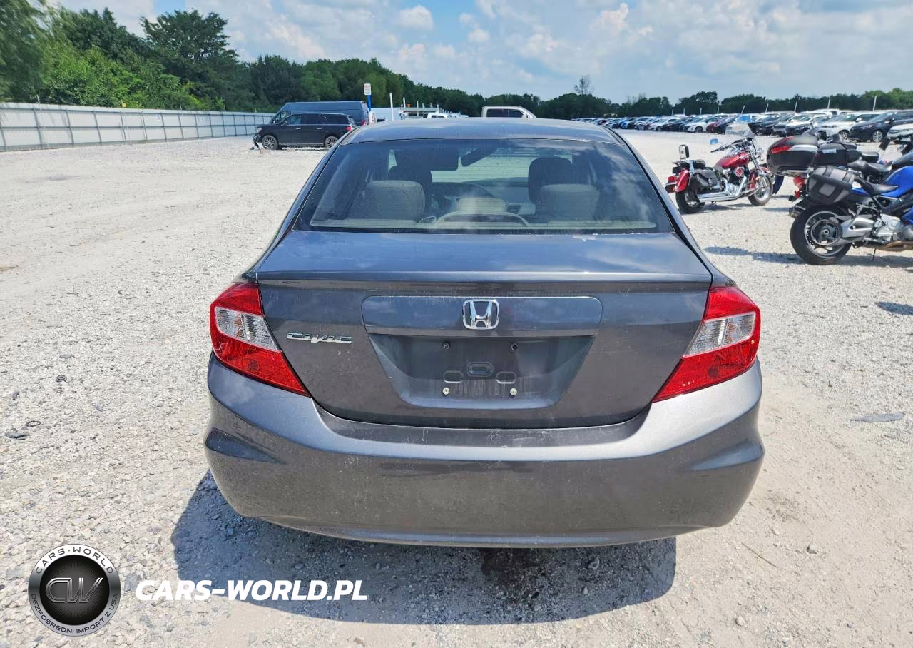 2012 Honda Civic Lx VIN:2HGFB2F57CH608652 - 6