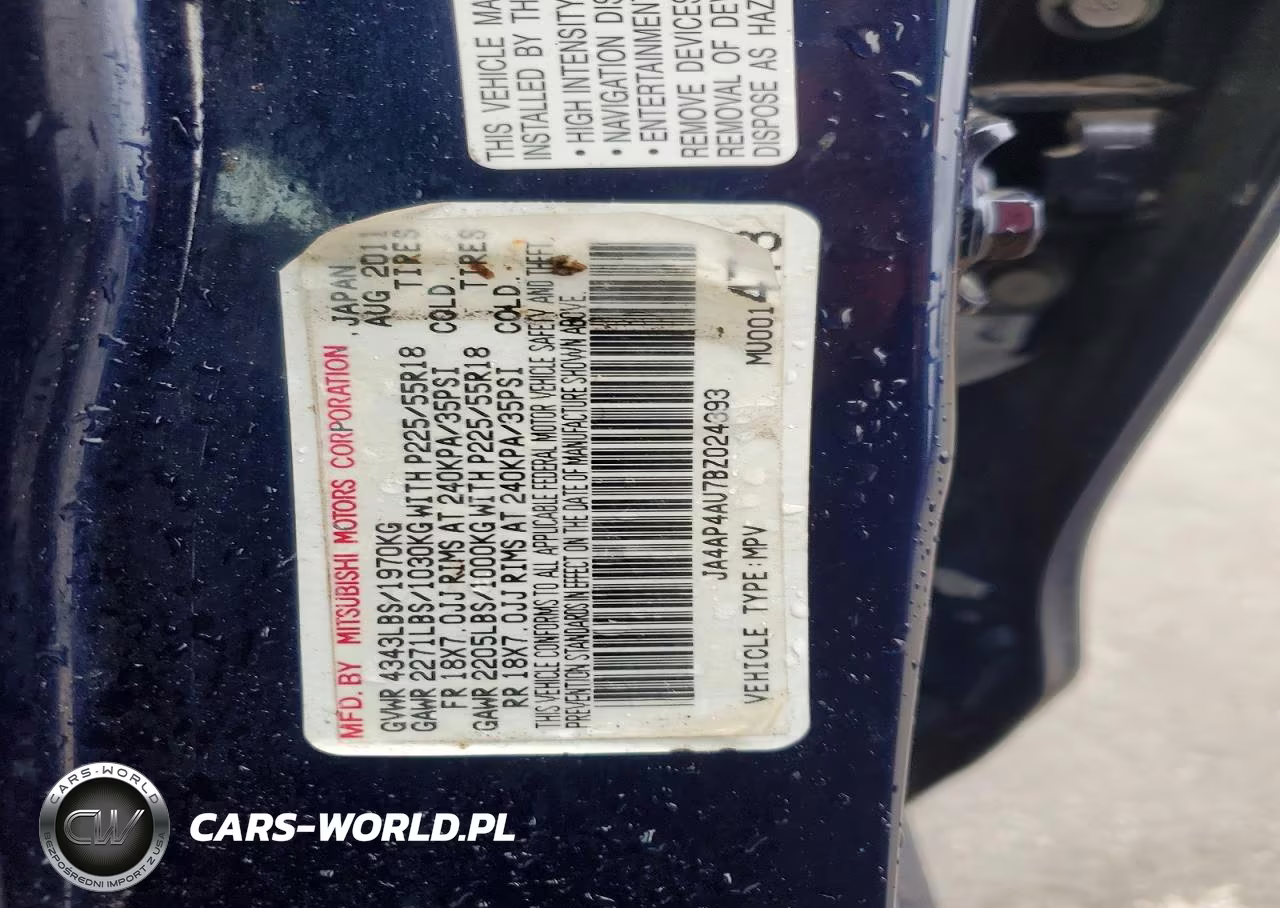 2011 Mitsubishi Outlander Sport Se VIN:JA4AP4AU7BZ024393 - 12