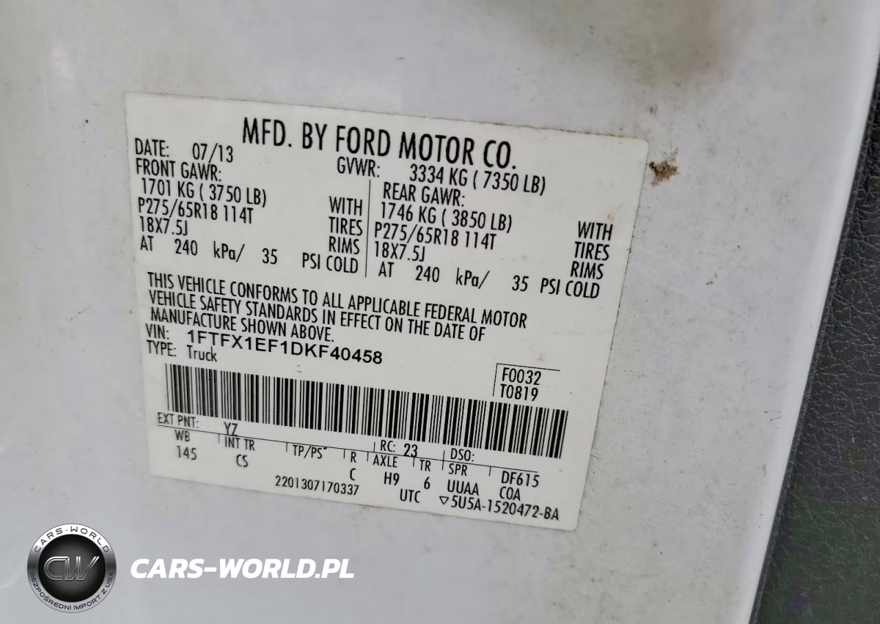 2013 Ford F150 Super Cab VIN:1FTFX1EF1DKF40458 - 12