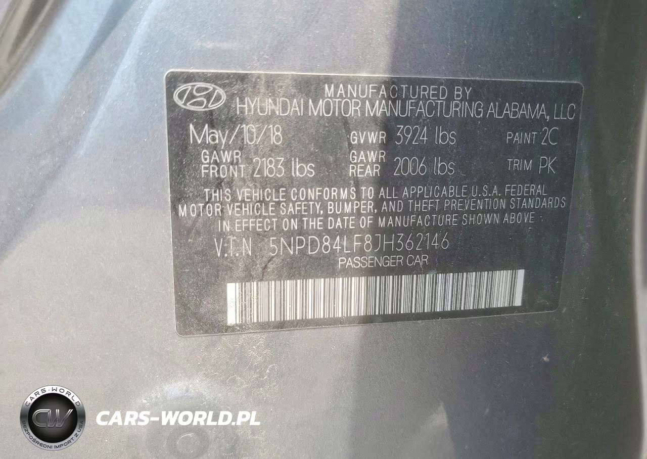 2018 Hyundai Elantra Sel VIN:5NPD84LF8JH362146 - 12