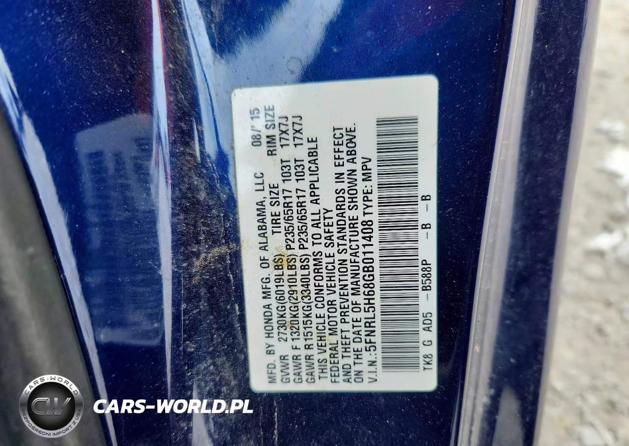 2016 Honda Odyssey Exl VIN:5FNRL5H68GB011408 - 13